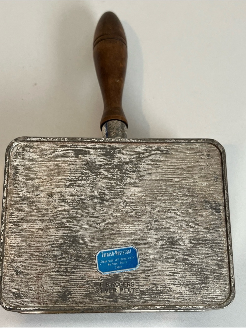 Vintage F. B. Rogers Silver Plated Silent Butler Victorian Ash Crumb Tray 4x3 - Picture 5 of 7
